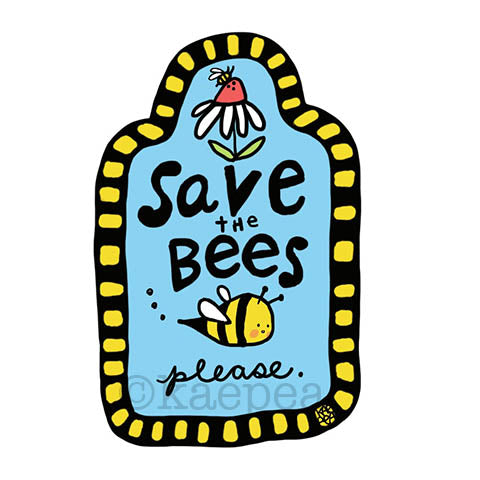 Save the Bees Sticker