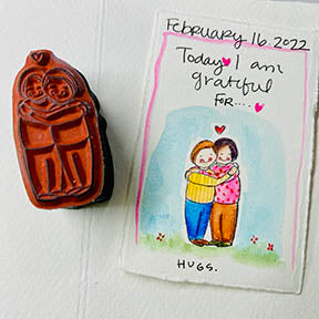 Huggers-Feb 2022 Stamp of the Month