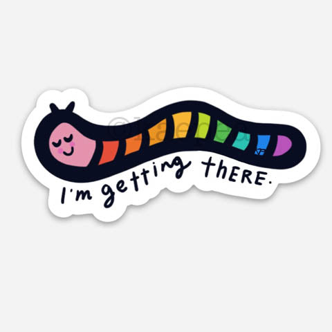 Getting There Sticker