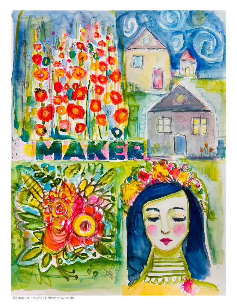 Maker *Digital Download* | Print, Collage & Create Paper by Kae Pea