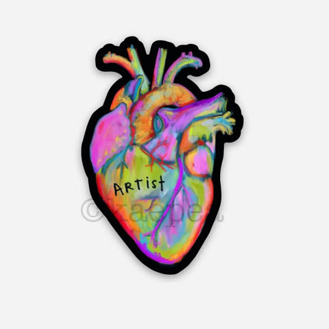 Heart of an Artist Sticker