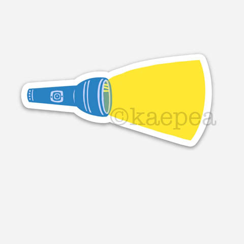 Flashlight Sticker – The Moon and The Maker