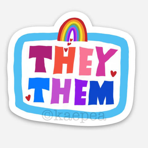 They/Them Sticker